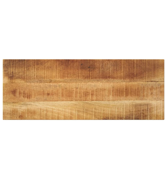 Dessus de table rectangulaire bois massif de manguier brut | Mobilier & Déco