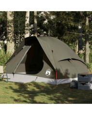 Tente de camping à dôme 4 personnes marron imperméable | Mobilier & Déco
