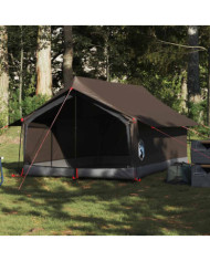 Tente de camping 2 personnes marron imperméable | Mobilier & Déco