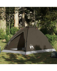 Tente de camping à dôme 2 personne marron imperméable | Mobilier & Déco