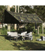 Bâche de camping camouflage 438x376x212 cm imperméable | Mobilier & Déco