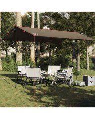 Bâche de camping marron 406x306 cm imperméable | Mobilier & Déco