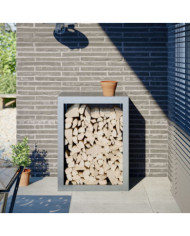 Portant de bois de chauffage 60x40x80 cm acier galvanisé | Mobilier & Déco