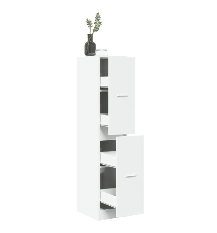Armoire d'apothicaire blanc 30x41x144,5 cm bois d'ingénierie | Mobilier & Déco