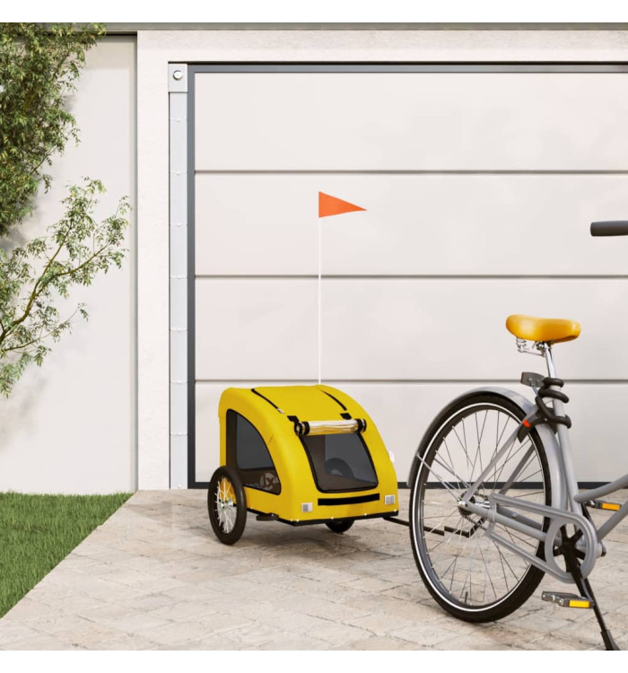 Remorque de vélo pour animaux de compagnie jaune | Mobilier & Déco