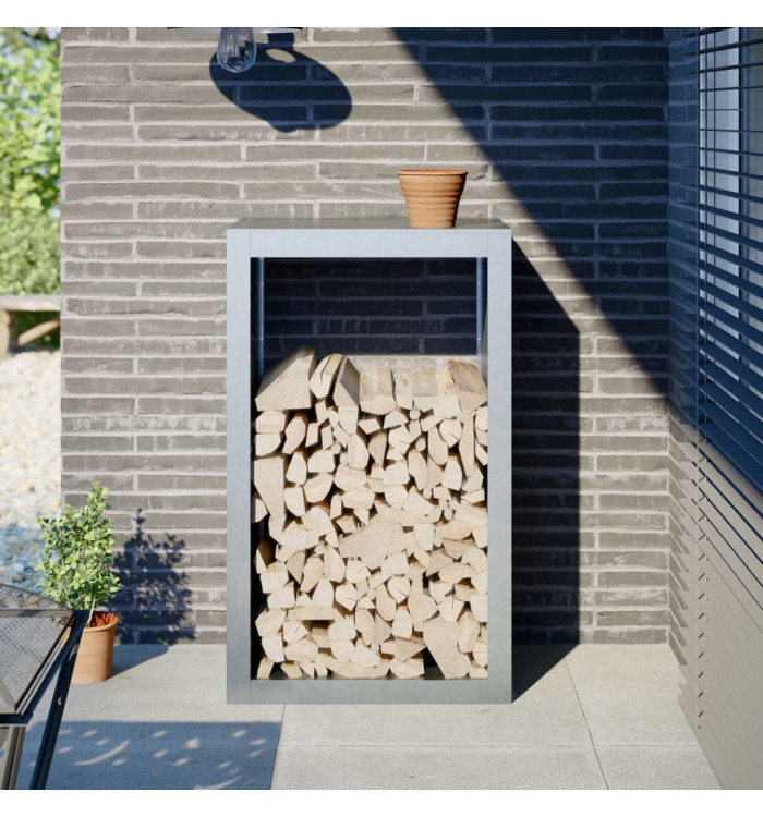 Portant de bois de chauffage 60x40x100 cm acier galvanisé | Mobilier & Déco