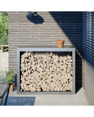 Portant de bois de chauffage 100x40x80 cm acier galvanisé | Mobilier & Déco