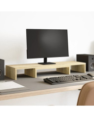 Support de moniteur élévateur réglable chêne sonoma | Mobilier & Déco