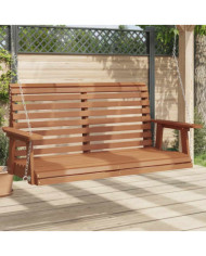 Banc de balançoire de jardin chaînes en métal bois massif sapin | Mobilier & Déco
