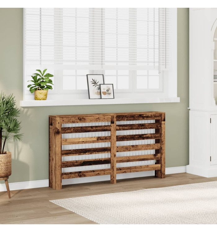 Cache-radiateur vieux bois 149x20x82 cm bois d'ingénierie | Mobilier & Déco