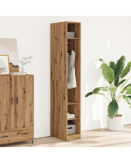 Garde-robe chêne artisanal 30x50x200 cm bois d'ingénierie | Mobilier & Déco