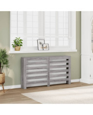 Cache-radiateur sonoma gris 149x20x82 cm bois d'ingénierie | Mobilier & Déco
