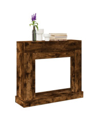 Cadre de cheminée chêne fumé 100x30x87,5 cm bois d'ingénierie | Mobilier & Déco