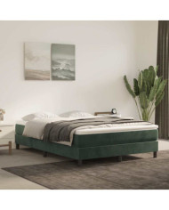 Matelas de lit à ressorts ensachés 140x220x20 cm velours | Mobilier & Déco