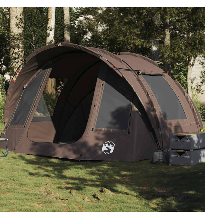 Tente de pêche 2 personnes marron imperméable | Mobilier & Déco
