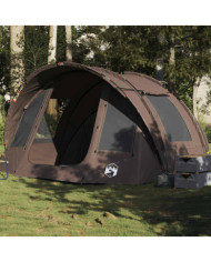 Tente de pêche 2 personnes marron imperméable | Mobilier & Déco