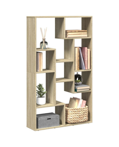 Bibliothèque chêne sonoma 72x20x120 cm bois d'ingénierie | Mobilier & Déco