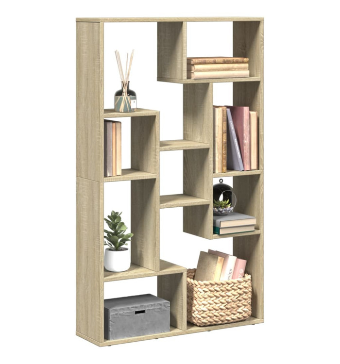 Bibliothèque chêne sonoma 72x20x120 cm bois d'ingénierie | Mobilier & Déco
