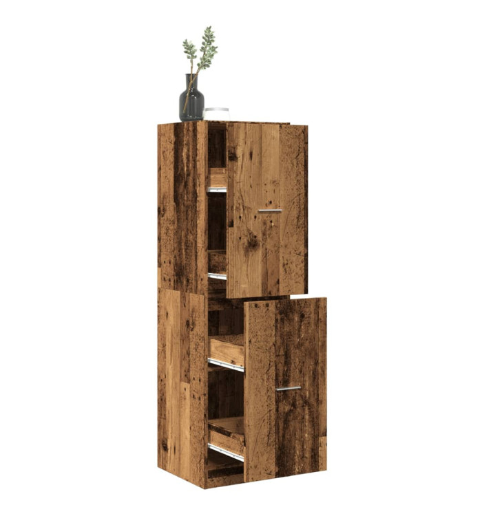 Armoire d'apothicaire vieux bois 40x41x144,5 cm bois ingénierie | Mobilier & Déco