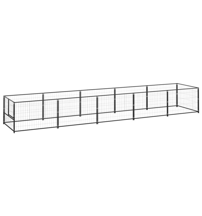 Chenil Noir 5 m² Acier | Mobilier & Déco