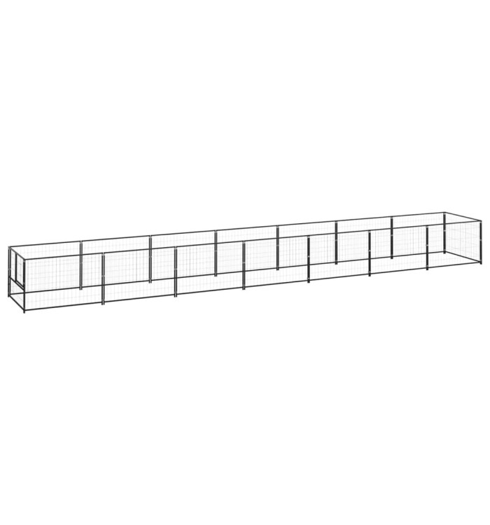 Chenil Noir 7 m² Acier | Mobilier & Déco