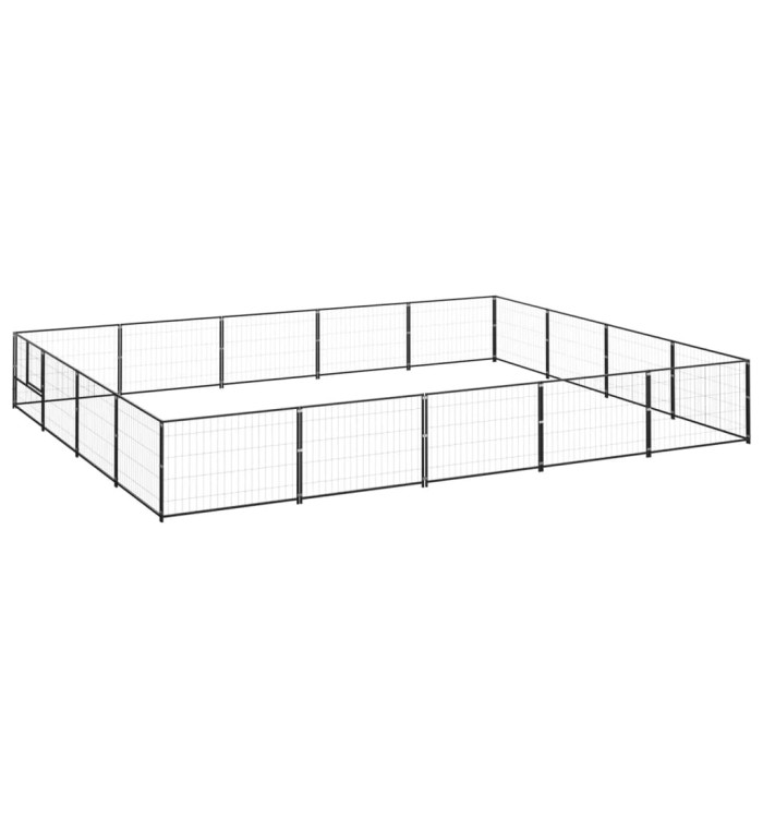 Chenil Noir 20 m² Acier | Mobilier & Déco