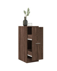 Armoire apothicaire chêne marron 30x41x77,5cm bois d'ingénierie | Mobilier & Déco