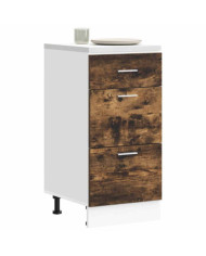 Armoire de plancher "Lyon" chêne fumé 40x46x81,5 cm | Mobilier & Déco