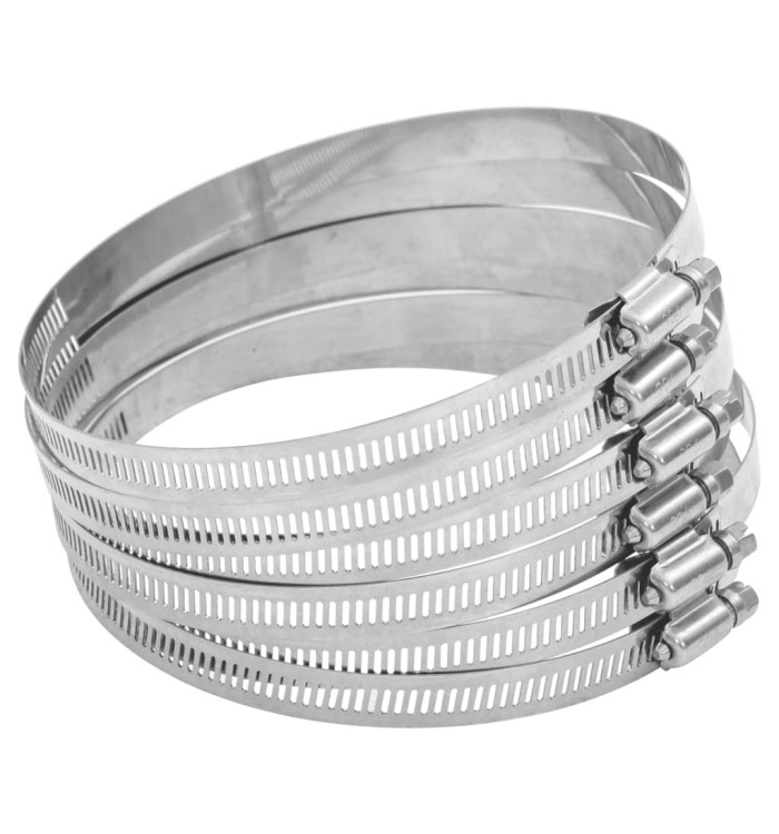 Colliers de serrage 6 pcs 91-110 mm acier inoxydable 304 | Mobilier & Déco