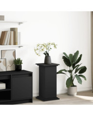 Piédestal avec rangement noir 31x30x60 cm bois d'ingénierie | Mobilier & Déco