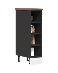 Armoire de plancher "Riga" noir 20x44,5x81,5 cm | Mobilier & Déco