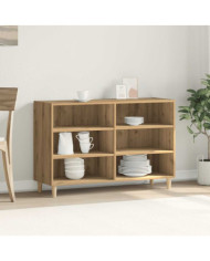 Buffet chêne artisanal 103,5x35x70 cm bois d'ingénierie | Mobilier & Déco
