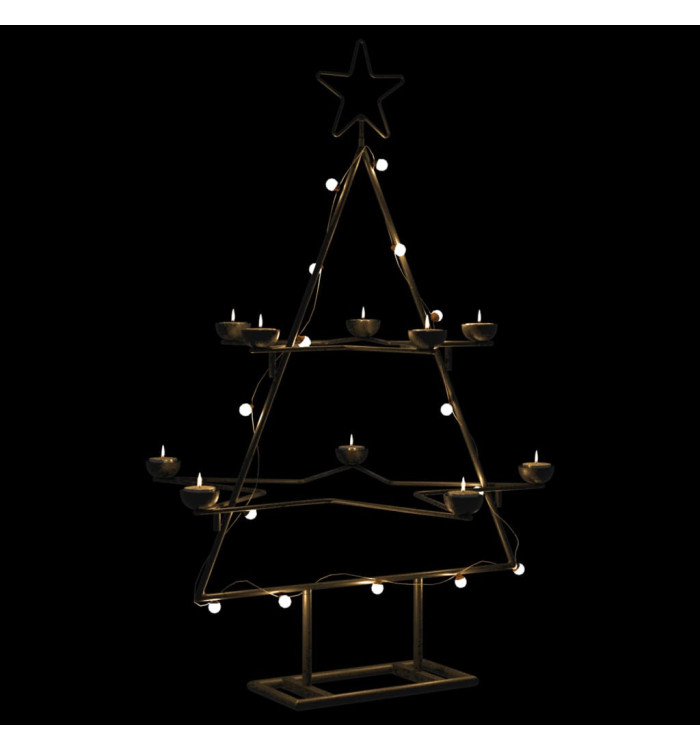 Arbre de Noël en métal pour décoration noir 75 cm | Mobilier & Déco