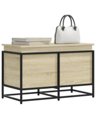 Boîte de rangement avec couvercle chêne sonoma bois ingénierie | Mobilier & Déco