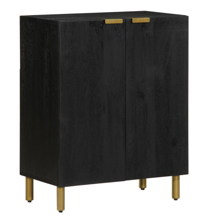 Buffet noir 60x33x75 cm bois d'ingénierie | Mobilier & Déco