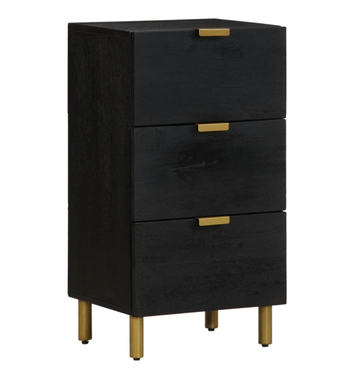 Buffet noir 40x33x75 cm bois d'ingénierie | Mobilier & Déco