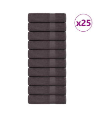 Serviettes de bain 25 pcs anthracite 100x150 cm 100% coton | Mobilier & Déco