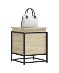 Boîte de rangement avec couvercle chêne sonoma bois ingénierie | Mobilier & Déco
