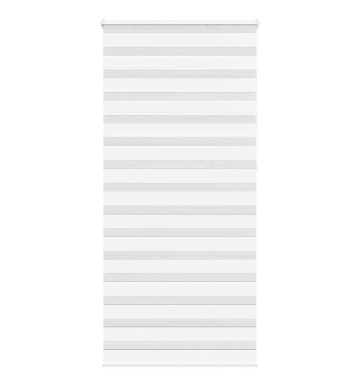 Store zèbre blanc 95x230 cm largeur du tissu 90,9 cm polyester | Mobilier & Déco