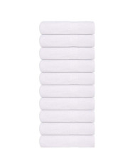 Serviettes de bain 10 pcs blanc 100x150 cm 360 g/m² 100% coton | Mobilier & Déco