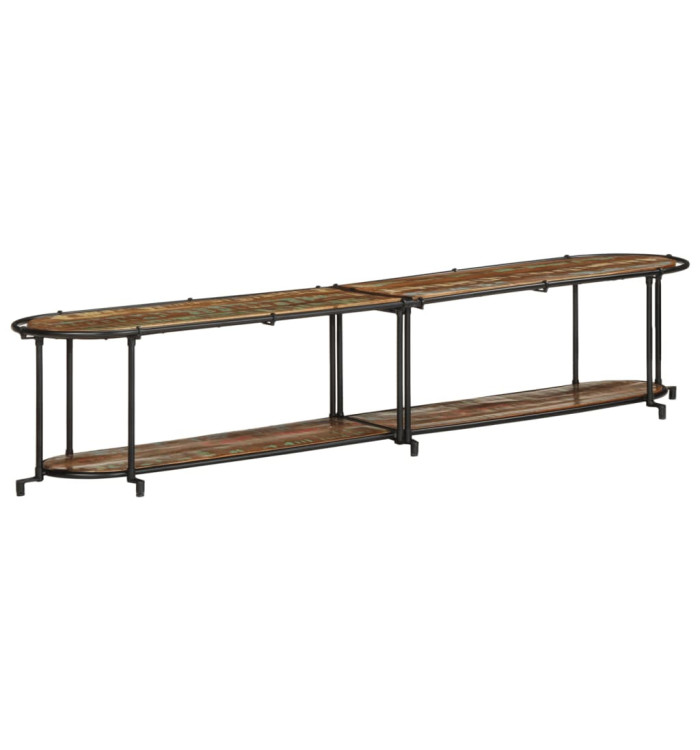 Meuble TV 200x42x40 cm Bois massif de récupération | Mobilier & Déco
