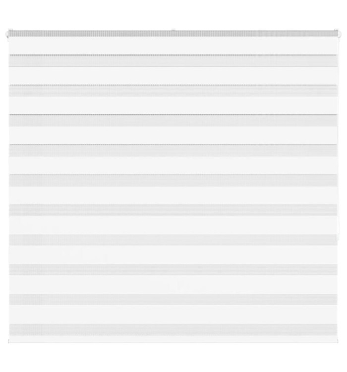 Store zèbre blanc 165x150 cm largeur du tissu 160,9cm polyester | Mobilier & Déco