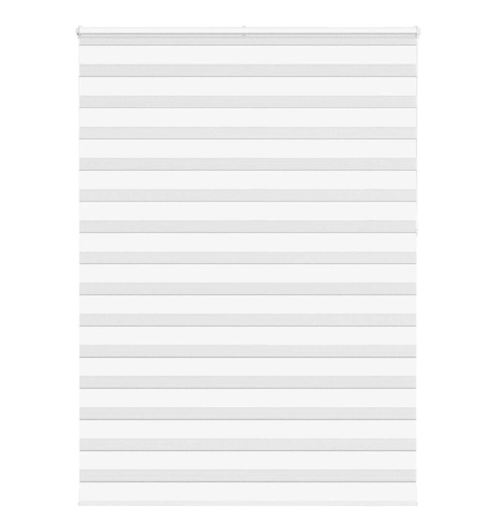 Store zèbre blanc 160x230 cm largeur du tissu 155,9cm polyester | Mobilier & Déco