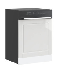 Panneau de lave-vaisselle Porto blanc brillant 60x1,5x67 cm | Mobilier & Déco