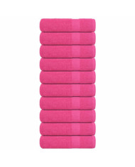 Essuie-mains 10 pcs rose 50x100 cm 360 g/m² 100% coton | Mobilier & Déco
