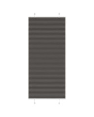 Store plissé noir 90x200 cm largeur du tissu 89,4 cm polyester | Mobilier & Déco