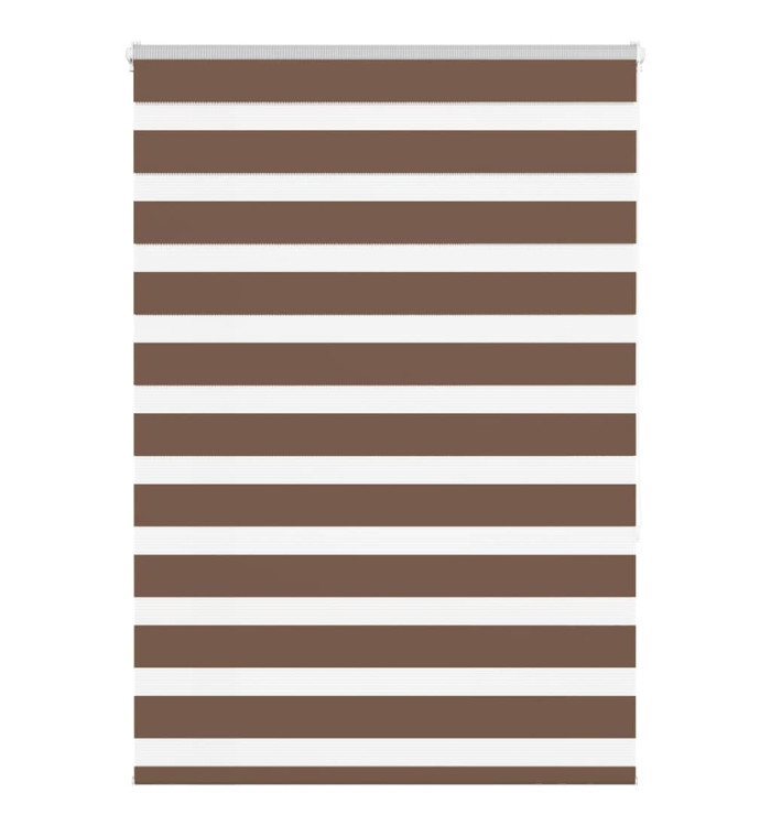 Store zèbre marron 105x150cm largeur du tissu 100,9cm polyester | Mobilier & Déco