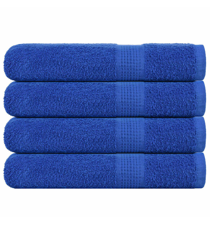Serviettes de sauna 4 pcs bleu 80x200 cm 360 g/m² 100% coton | Mobilier & Déco