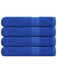 Serviettes de sauna 4 pcs bleu 80x200 cm 360 g/m² 100% coton | Mobilier & Déco