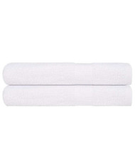 Serviettes 2 pcs blanc 100x200 cm 360 g/m² 100% coton | Mobilier & Déco